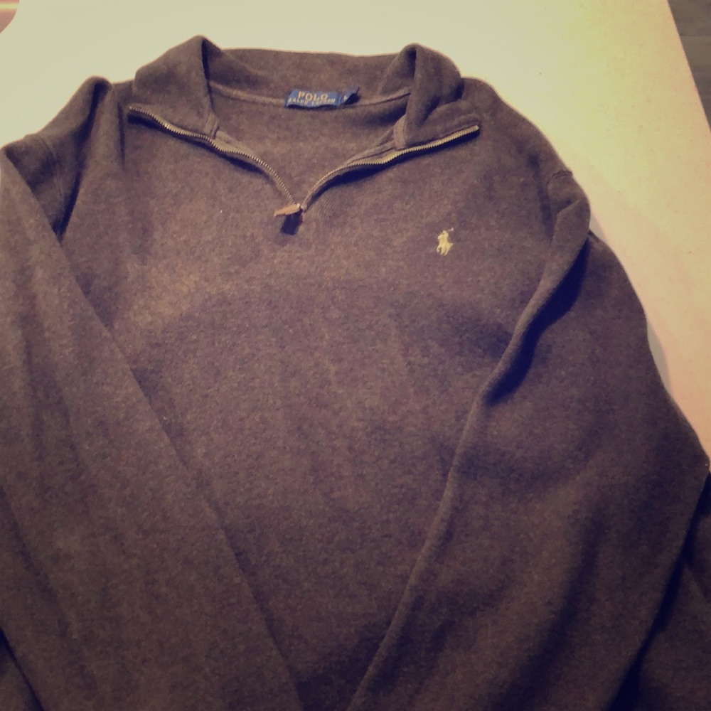 Polo long sleeve pullover-Large